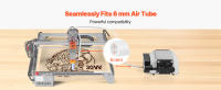SucceBuy Air Assist, flujo de aire ajustable de 30 L/min, kit de bomba de asistencia de aire para cortadora y grabadora láser, humo y polvo transparentes, temperatura más baja de la superficie, protege la lente láser, para grabado láser en madera y metal - details 4