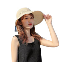 Sombreros para el sol nuevo sombrero de verano para mujer Edición coreana moda moderna y versátil aleros grandes protección solar al aire libre plegable - details 2