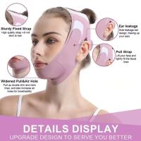 Moldeador de Cara V E Delgado Herramienta de Cuidado de la Piel de Belleza para Levantar el Prominorio de la Boca y las Mejillas Anti-Arrugas Masajeador Facial - details 3
