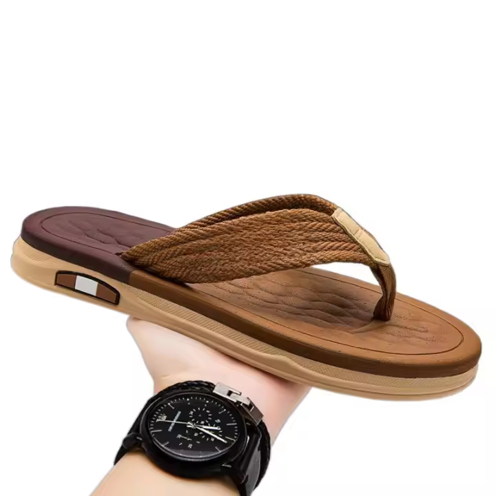 Nuevas chanclas de alta gama para hombre, de suela gruesa, antideslizantes, resistentes al olor, suela suave, duraderas, ligeras, cómodas, casuales. - 1