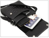 Bolso bandolera para hombre, informal, Meenger, pequeña mochila - details 25