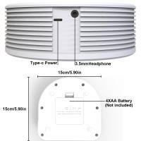Máquina de sonido de ruido blanco, dispositivo portátil para dormir al bebé, sonido de volumen ajustable, batería recargable integrada, USB - details 0