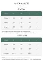 ZHUMU GYM Conjunto de Yoga Top Deportivo de Nylon para Mujeres Leggings de Pilates Fitness - details 1