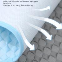 Forro para cochecito de bebé, alfombrilla refrescante para cochecito de bebé, cómodo cojín para cochecito de bebé, transpirable, Color sólido - details 2