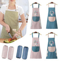 Delantal impermeable resistente al aceite con bolsillo, babero multiusos transpirable y reutilizable con cordones, accesorios de cocina - details 7