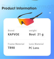 Kapvoe-gafas de sol deportivas para hombre, lentes fotocromáticas para ciclismo de montaña, polarizadas, UV400 - details 7