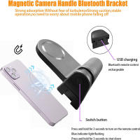 Soporte magnético para teléfono Magsafe, empuñadura de refuerzo de mano con obturador Bluetooth 1/4, tornillo de montaje en trípode para iPhone y Android - details 3