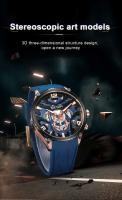 Reloj de Cuarzo de Lujo para Hombres Megir Correa de Silicona Reloj Deportivo de Ejército Impermeable Estilo de Negocios - details 0