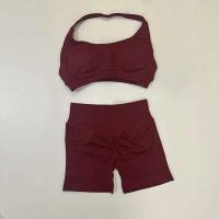 Sistema de 2 piezas de pantalones cortos de impacto, sistema de yoga sin costuras, sujetador deportivo camisola, ropa Fis, gimnasio Tre - details 7