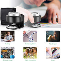 Lupa recargable por USB con 6 luces, lupa de ojo de Metal portátil para Textiles, joyas, monedas, lupa óptica - details 5