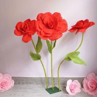 NUEVA flor artificial de 40 cm, tamaño grande, 40 cm de largo, flor de peonía artificial, rama de rosa de espuma PE, simulación de jardín de rosas - details 2