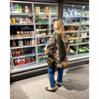 Ropa acolchada de algodón para mujer，Cachemira impresa，Comodidad y casual，Manga acampanada suelta - details 3