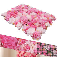 Ramo de flores artificiales para decoración del hogar, Panel de hortensia para pared, fiesta de boda, 6 piezas - details 2
