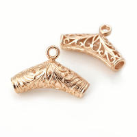 Colgantes de tubo curvado de nube de latón, Color oro de 18K de alta calidad, conector de pulsera, suministros para fabricación de joyas, accesorios Diy - details 25