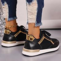Zapatillas De Mujer 2023 Nuevas Plataforma Cómodas De Cuero Parcheado Zapatos De Correr Al Aire Libre Deporte Casuales Ladies - details 6