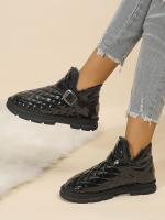Botas cálidas de nieve para mujer, botines de felpa con hebilla, invierno, 2023 - details 5