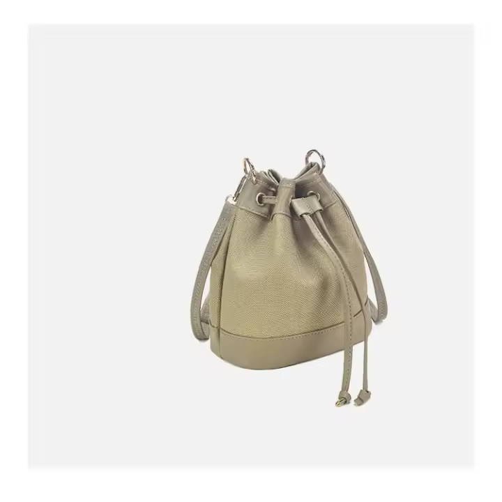 Bolso de color sólido moderno y versátil, tendencia urbana de alta calidad, bolso tipo cubo de hombro y cruzado - 1