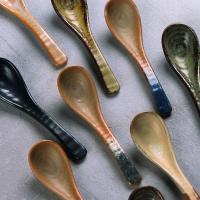 Cuchara de Cerámica de Alto Valor Cuchara de Sopa para Comer y Beber Vajilla Retro para Cocina Japonesa - details 1