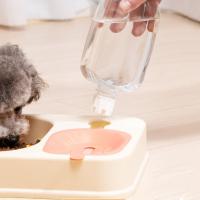 Dispensador de agua de comida de Gato de plástico, gran capacidad, desmontable, botella de fuente para mascotas, cuenco portátil engrosado - details 12