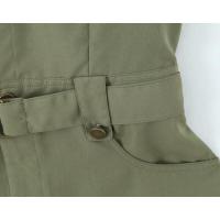 Vestido de trabajo verde militar de manga corta clásico de moda para mujer nuevo personalizado - details 5