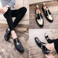 MEIJIANA nuevos zapatos de boda de talla grande antideslizantes y de cuero para mujer, zapatos de boda informales de lujo a la moda para hombre - details 9