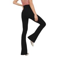 Pantalones acampanados cruzados elásticos para mujer, Leggings de Yoga, Control de barriga, cintura alta, pantalones largos de pierna ancha - details 8