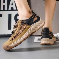 Sandalias de hombre, novedad de verano, zapatos de playa para hombre con suela blanca. Simples, transpirables y resistentes al desgaste. - details 17