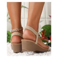 Sandalias Gladiador Mujer con Plataforma |   Zapatos Étnicos Abiertos de Verano 2024, Diseño Elegante para Vacaciones en Playa y Viajes Turísticos - details 24