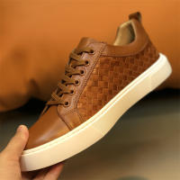 Zapatos de cuero tejidos a mano, zapatos de estilo británico para hombres - details 8