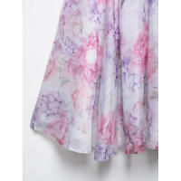 BUNO-Mini vestido estampado de manga acampanada con cuello en V para mujer, vestido plisado de cintura alta, vestido de fiesta de noche de verano, vestido de Club, moda Sexy - details 26