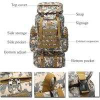 Mochila impermeable 80L para hombre, granola capacidad para senderismo, acampada, viaje, deportes al aire libre, equipo de Camping - details 0