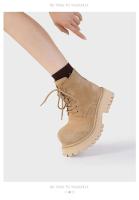Chelsea con suela de oreja colgante de moda, tacón grueso, botines elásticos antideslizantes - details 8