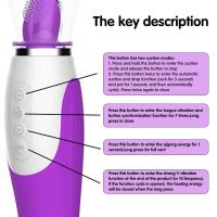 Leten-vibrador para chupar y lamer Vagina para adultos, succión Oral, clítoris, estimulación del pezón, masajeadores, masturbación femenina, juguete sexual erótico - details 4