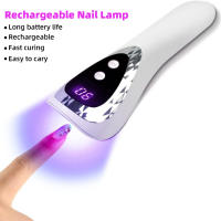 Mini lámpara de manicura recargable LED UV de mano, secador para uñas de Gel, portabilidad, herramienta de Arte de uñas - details 1