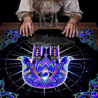 Mantel Místico de Astrología Mandala Azul de Brujería para Lectura de Tarot - details 2