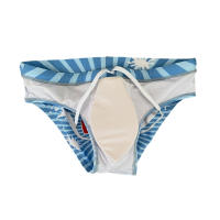 Jessborn calzoncillos de natación con estampado radial lineal para hombre, pantalones cortos de surf para playa, primavera caliente - details 8
