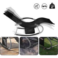 jardín Mecedora con reposapiés Tumbona ergonómica Negro OGS28-SCHx2 ES - details 8