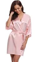 Bata de satén para mujer, lencería íntima, ropa de dormir sedosa, regalo de boda nupcial, bata de baño tipo kimono informal, camisón Sexy - details 19