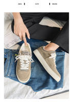 Zapatos deportivos transpirables de primavera para hombre, de estilo informal, con cordones, versátiles y de suela gruesa, de estilo sencillo, color blanco - details 3