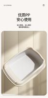 Caja de Arena Semi-Cerrada Grande para Gatos Odor Inodoro, Anti-Cinturón, Especial para Gatitos Pequeños, Suministros para Baño Felino - details 7