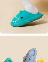 Nueva pareja de zapatillas esponjosas de EVA para invierno, suaves, de algodón, para el hogar, impermeables, con suela gruesa de felpa, para mujer y hombre. - details 9
