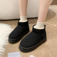 Botas de nieve de suela gruesa para mujer, zapatos de lana de piel de oveja auténtica, con plataforma de lujo, novedad de invierno, 2023 - details 18