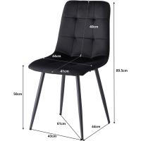 Juego de Comedor de Mesa Redonda 100cm con 4 Sillas Conjunto de Mesa y Sillas de Comedor, Cocina y Salón (Madera Oscura+Marrón Claro (PU)) - details 48