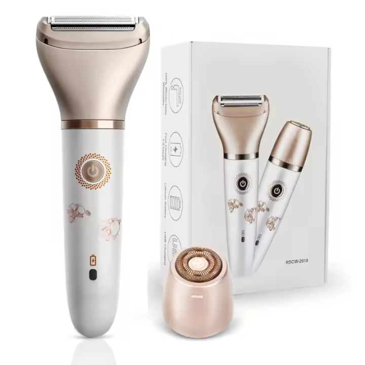 Maquinilla de afeitar eléctrica para mujer - Afeitadora facial y corporal 2 en 1 para mujer Bikin - 1