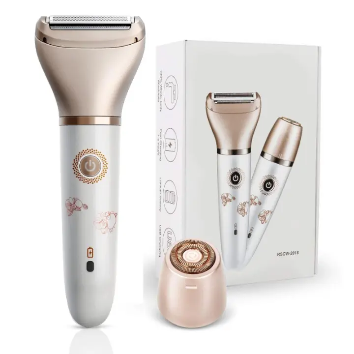 Maquinilla de afeitar eléctrica para mujer - Afeitadora facial y corporal 2 en 1 para mujer Bikin - 1