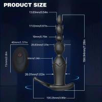 APP Control Butt Anal Plug Vibrator Wireless Remote Prostate Stimulator Massager Penis Cock Ring Delay Ejaculation Sex Toys Men - details 4