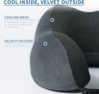 Almohada de Viaje para Cuello, Almohada Cervical para Oficina Avión Tren Coche Viajando, Almohada Cuello Viscoelastica de Espuma Memoria, Cojin de Viaje Cuello con Máscara de Ojos, Tapones y Bolsa - details 5