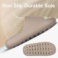 Crestar-Zapatillas de fondo grueso para hombre y mujer, sandalias antideslizantes para el baño y la playa, a la moda, novedad de verano - details 4