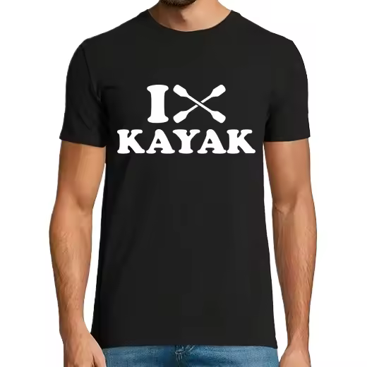 amo el kayak,Camiseta de Pádel Divertido, ropa para exteriores - 1