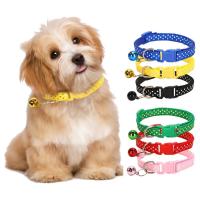 Collar ajustable de nailon multicolor para gato y perro, accesorio Universal de separación rápida, correa, campana, productos para mascotas - details 1